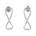 For All Time,'Sterling Silver Infinity Symbol Drop Earrings'