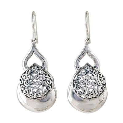 Elegance Everlasting,'Sterling Silver Dangle Earrings Hand Crafted in Thailand'