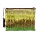 Sunshine Luxe,'Petite Gold and Green Hand Beaded Clutch Evening Bag'