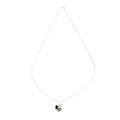 Natural Trio,'Modern 925 Silver Pendant Necklace with Jade in 3 Colors'