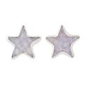 Lone Star in Lilac,'Star-Shaped Lilac Jade Earrings'