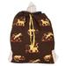 Cheetahs in The City,'Artisan Crafted Cotton Canvas Backpack with Cheetah Print'