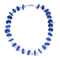 Intense Sapphire,'Sapphire Recycled Glass Beaded Necklace from Ghana'