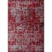 Red 134 x 95 x 0.4 in Area Rug - 17 Stories Faya Cotton Indoor/Outdoor Area Rug Cotton | 134 H x 95 W x 0.4 D in | Wayfair