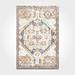 White 71 x 48 x 0.4 in Area Rug - Bungalow Rose Harue Cotton Indoor/Outdoor Area Rug w/ Non-Slip Backing Cotton | 71 H x 48 W x 0.4 D in | Wayfair