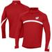 Men's Under Armour Red Wisconsin Badgers Game Day Raglan Quarter-Zip Top