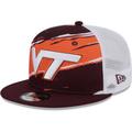 Men's New Era Maroon Virginia Tech Hokies Tear Trucker 9FIFTY Snapback Hat