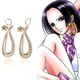 Boucles d'oreilles Anime Boa Hancock pour femmes bijoux d'oreille pendants accessoire d'oreille