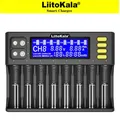 LiitoKala – chargeur intelligent Lii-S8 avec écran LCD à 8 fentes pour batterie Li-ion 3.7V NiMH