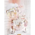 Décoration de gâteau de ballerine pour fille ballon de boule de poils décoration de gâteau décor