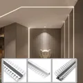Profilé LED en aluminium pour plafond barre LED encastrée diffuseur de bande support de canal