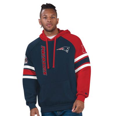 NFL Men's Gauntlet Pullover Hoodie (Size XL) New England Patriots, Cotton,Polyester