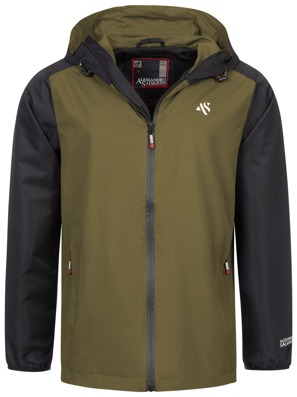 Alessandro Salvarini Regenjacke Herren oliv, M Image
