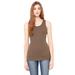 Bella + Canvas 1080 Women's Baby Rib Tank Top in Army size XL | Ringspun Cotton B1080