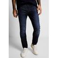 Slim-fit-Jeans STREET ONE MEN Gr. 34, Länge 30, blau (dark blue rinsed wash) Herren Jeans Slim Fit