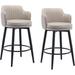 Swivel Bar Stools Set of 2 with Low Back Kitchen Island Bar