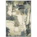 HomeRoots 10' X 13' Blue Light Blue Grey Sage Beige And Ivory Abstract Power Loom Stain Resistant Area Rug - 10' x 13'