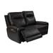 68.5" Triple Power Loveseat, Living Room Genuine Leather Power Recliner, with Power Headrest and Removable Back, USB Port.