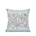 HomeRoots 26" X 26" White And Yellow Bird Blown Seam Floral Indoor Outdoor Throw Pillow - 28