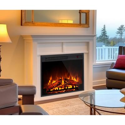 23" Electric Fireplace Heater w/Remote Control, 4 Flame Brightness