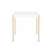 HomeRoots 24" Gold And White Manufactured Wood Square End Table - 24