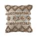 HomeRoots 20" X 20" Tan Zippered Geometric Indoor Outdoor Throw Pillow - 20" x 20"