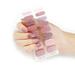 TRINGKY 1Sheet Semi Cured Gel Nail Polish Strips Nail Decals Waterproof Gel Nail Wraps