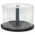 CD/DVD Cake Box Spindle Case for CD/DVD/Blu-Ray Disks CD/DVD Disk Cake Box Spindle Case with 50 Disk Capacity (2-Pack)