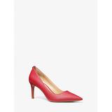 Michael Kors Alina Flex Faux Saffiano Leather Pump Red 7