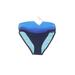 Carmen Marc Valvo Swimsuit Bottoms: Blue Swimwear - Women's Size Small