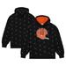 Men's Mitchell & Ness Black Cincinnati Bengals Allover Print Fleece Pullover Hoodie