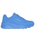 Skechers Girl's Uno Lite - In My Zone Sneaker | Size 13.5 | Blue | Synthetic | Machine Washable