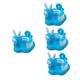 Toyvian 4pcs Summer Toddler Beach Chair Sit up Floor Chair Baby Sit up Chair Floor Seater Gifts Baby Bouncers for Infants Baby Bathtub Chair Baby Chair Chaise Longue Inflatable Child PVC