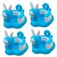 TOYANDONA 4pcs Inflatable Baby Sit up Chair Baby Seats for Sitting up 3 Months Baby Bathtub Chair Baby Bouncers for Infants Summer Toddler Beach Chair Summer Baby Chair PVC Floor Toy Child