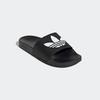 Badesandale ADIDAS ORIGINALS "LITE ADILETTE", Gr. 37, schwarz-weiß (core schwarz, cloud weiß, core schwarz), Synthetik, clean, sportlich, Schuhe Badelatschen Pantolette Schlappen