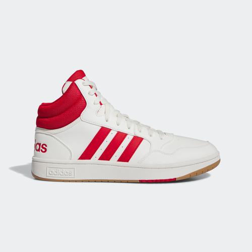 „Sneaker ADIDAS SPORTSWEAR „“HOOPS 3.0 MID LIFESTYLE BASKETBALL CLASSIC VINTAGE““ Gr. 44,5, rot (white, red) Schuhe Sneaker“
