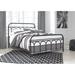 Signature Design by Ashley Nashburg Queen Bed w/ Mattress, Metal in Black/White | 50 H x 65.25 W x 85.25 D in | Wayfair PKG008846