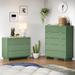 Manhattan Comfort Granville Configurable Dresser Set Wood in Green | Wayfair GRAN023