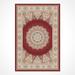 Red 91 x 63 x 0.4 in Area Rug - Rug N Carpet Rectangle İskandiv Indoor/Outdoor Area Rug Viscose, Cotton | 91 H x 63 W x 0.4 D in | Wayfair
