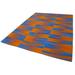 Orange 110 x 82 x 1 in Area Rug - Rug N Carpet Rectangle Degrade Kilim Rectangle 6'9" X 9'1" Indoor/Outdoor Area Rug | Wayfair a-8684012066067
