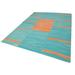 Blue 113 x 82 x 1 in Area Rug - Rug N Carpet Rectangle Degrade Kilim Rectangle 6'9" X 9'4" Indoor/Outdoor Area Rug | 113 H x 82 W x 1 D in | Wayfair