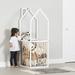 South Shore Solid Wood Toy Organizer Wood in White/Brown | 58.25 H x 20.5 W x 21.25 D in | Wayfair 14801