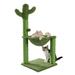 Tucker Murphy Pet™ 35 Inches Cactus Cat Tree w/ Hammock & Full Wrapped Sisal Scratching Post For Cats Green Large Wood/Rope/Plastic | Wayfair