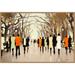 Red Barrel Studio® Poets Walk Framed On Canvas by Lorraine Christie Print Canvas in Black/Brown/Orange | 23 H x 33 W x 2 D in | Wayfair