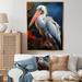 Rosecliff Heights Coral White Animal Pelican Coral White Animal Pelican - Animals Wall Art Prints Metal | 32 H x 16 W x 1 D in | Wayfair