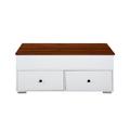 Latitude Run® Yoad Coffee Table, Lift Top Coffee Table w/ 2 Drawers & Open Shelves, Living Room Table in Brown | Wayfair