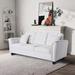 Red Barrel Studio® Zeidy 85.2" Velvet Sofa Velvet in White | 36.2 H x 85.2 W x 32.7 D in | Wayfair DB2D6F4558214DCC85D42E19E820B3CF