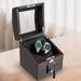 Red Barrel Studio® Wood Watch Box + Wood/Velvet in Black/Brown | 9.06 H x 7.5 W x 7.5 D in | Wayfair 9CA06138FF464A949D30BF66937BD145