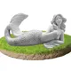 Petite Figurine de Sirène Mignonne Statue de Jardin Style de Dessin Animé Ornements ou Décoration