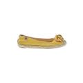 Etienne Aigner Flats: Yellow Print Shoes - Women's Size 7 - Closed Toe